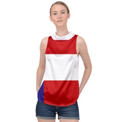 Flag Of Georgia, 1902-1906 High Neck Satin Top by abbeyz71