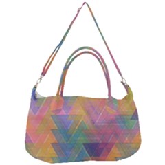 Triangle Pattern Mosaic Shape Removal Strap Handbag by Pakrebo