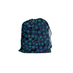 Background Abstract Textile Design Drawstring Pouch (small)