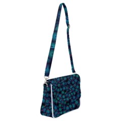 Background Abstract Textile Design Shoulder Bag with Back Zipper
