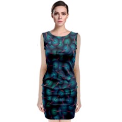 Background Abstract Textile Design Classic Sleeveless Midi Dress