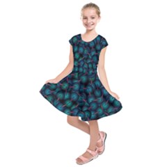Background Abstract Textile Design Kids  Short Sleeve Dress