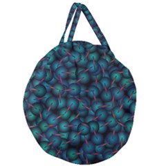 Background Abstract Textile Design Giant Round Zipper Tote