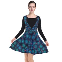 Background Abstract Textile Design Plunge Pinafore Dress