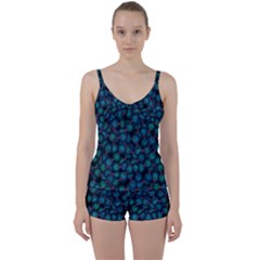 Background Abstract Textile Design Tie Front Two Piece Tankini