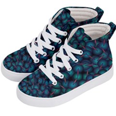 Background Abstract Textile Design Kids  Hi-Top Skate Sneakers