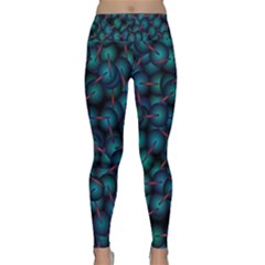 Background Abstract Textile Design Lightweight Velour Classic Yoga Leggings