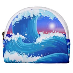 Japanese Wave Japanese Ocean Waves Horseshoe Style Canvas Pouch by Pakrebo