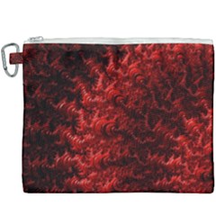 Red Abstract Fractal Background Canvas Cosmetic Bag (xxxl) by Pakrebo