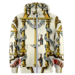 Historical Coat Of Arms Of Georgia Men s Zipper Hoodie by abbeyz71