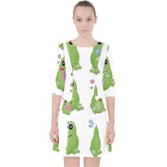 Kawaii Frog Rainy Season Japanese Pocket Dress by Pakrebo