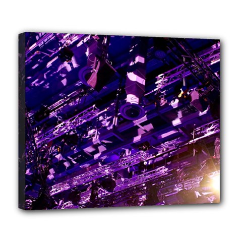 Light Violet Purple Technology Deluxe Canvas 24  X 20  (stretched)