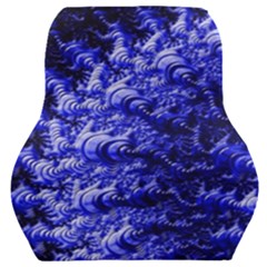 Rich Blue Digital Abstract Car Seat Back Cushion  by Pakrebo