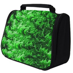 Green Abstract Fractal Background Full Print Travel Pouch (big) by Pakrebo