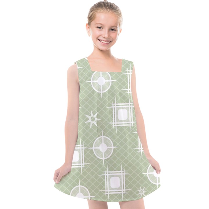 Background Non Seamless Pattern Kids  Cross Back Dress