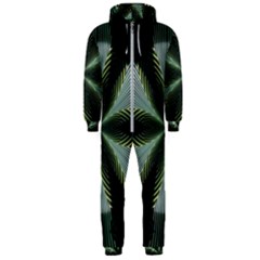 Lines Abstract Background Hooded Jumpsuit (men)  by Pakrebo