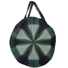 Lines Abstract Background Giant Round Zipper Tote