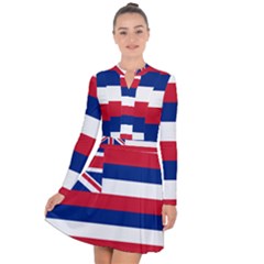 Flag Of Hawaii Long Sleeve Panel Dress by abbeyz71