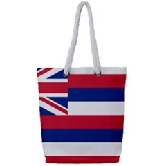 Flag Of Hawaii Full Print Rope Handle Tote (small) by abbeyz71
