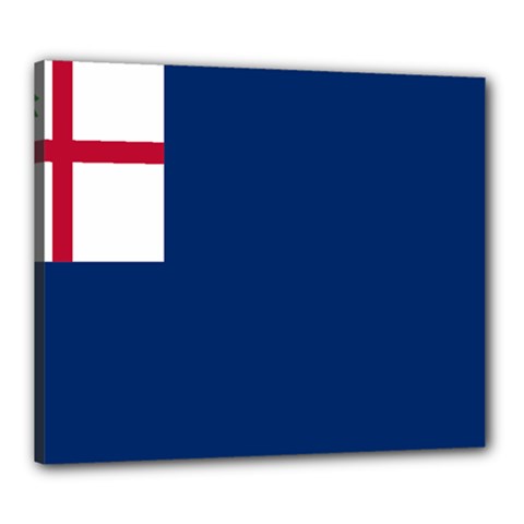 Blue Bunker Hill Flag Canvas 24  X 20  (stretched) by abbeyz71