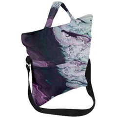 Color Acrylic Paint Art Painting Fold Over Handle Tote Bag
