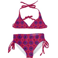 Retro Abstract Boho Unique Kids  Classic Bikini Set by Pakrebo