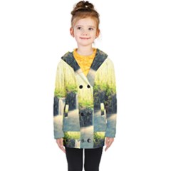 Waterfall River Nature Forest Kids  Double Breasted Button Coat by Pakrebo