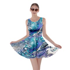 Paint Acrylic Paint Art Colorful Skater Dress by Pakrebo