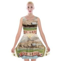 Historical Coat Of Arms Of Idaho Territory Velvet Skater Dress by abbeyz71