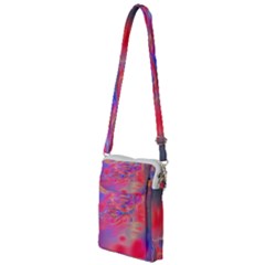 Purple Red Abstract Pool Multi Function Travel Bag by bloomingvinedesign