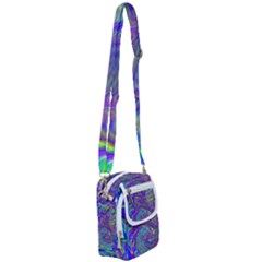 Abstractwithblue Shoulder Strap Belt Bag