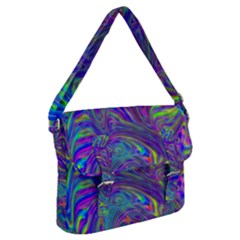 Abstractwithblue Buckle Messenger Bag by bloomingvinedesign