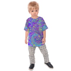 Abstractwithblue Kids  Raglan Tee