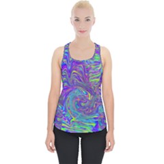 Abstractwithblue Piece Up Tank Top