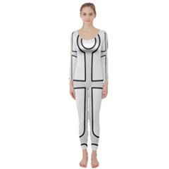 Anchored Cross Long Sleeve Catsuit by abbeyz71