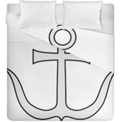 Anchored Cross Duvet Cover Double Side (king Size) by abbeyz71