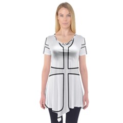 Anchored Cross Short Sleeve Tunic  by abbeyz71