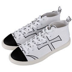 Anchored Cross Men s Mid-top Canvas Sneakers by abbeyz71