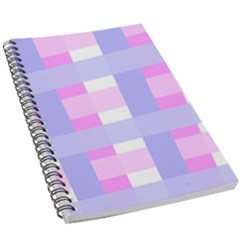 Gingham Checkered Texture Pattern 5 5  X 8 5  Notebook by Pakrebo