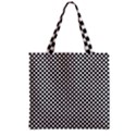 Background Black Board Checker Zipper Grocery Tote Bag View2