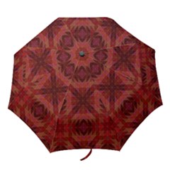 Maroon Triangle Pattern Seamless Folding Umbrellas by Pakrebo