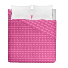 Abstract Background Card Decoration Pink Duvet Cover Double Side (full/ Double Size)