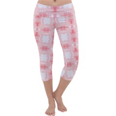 Seamless Wallpaper Butterfly Capri Yoga Leggings