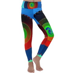 Fractal Spiral Curve Helix Kids  Lightweight Velour Classic Yoga Leggings by Pakrebo