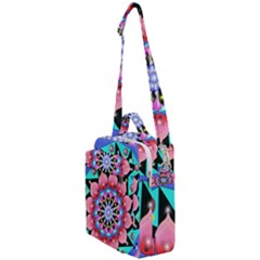 Mandala Symmetry Meditation Crossbody Day Bag by Pakrebo