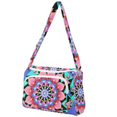 Mandala Symmetry Meditation Front Pocket Crossbody Bag by Pakrebo