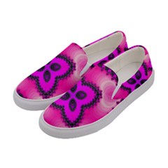 Kaleidoscope Ornament Pattern Women s Canvas Slip Ons by Pakrebo