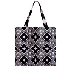 Seamless Pattern Ornament Zipper Grocery Tote Bag