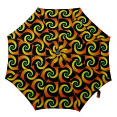 Spiral Seamless Pattern Fractal Hook Handle Umbrellas (medium) by Pakrebo