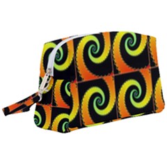 Spiral Seamless Pattern Fractal Wristlet Pouch Bag (large) by Pakrebo